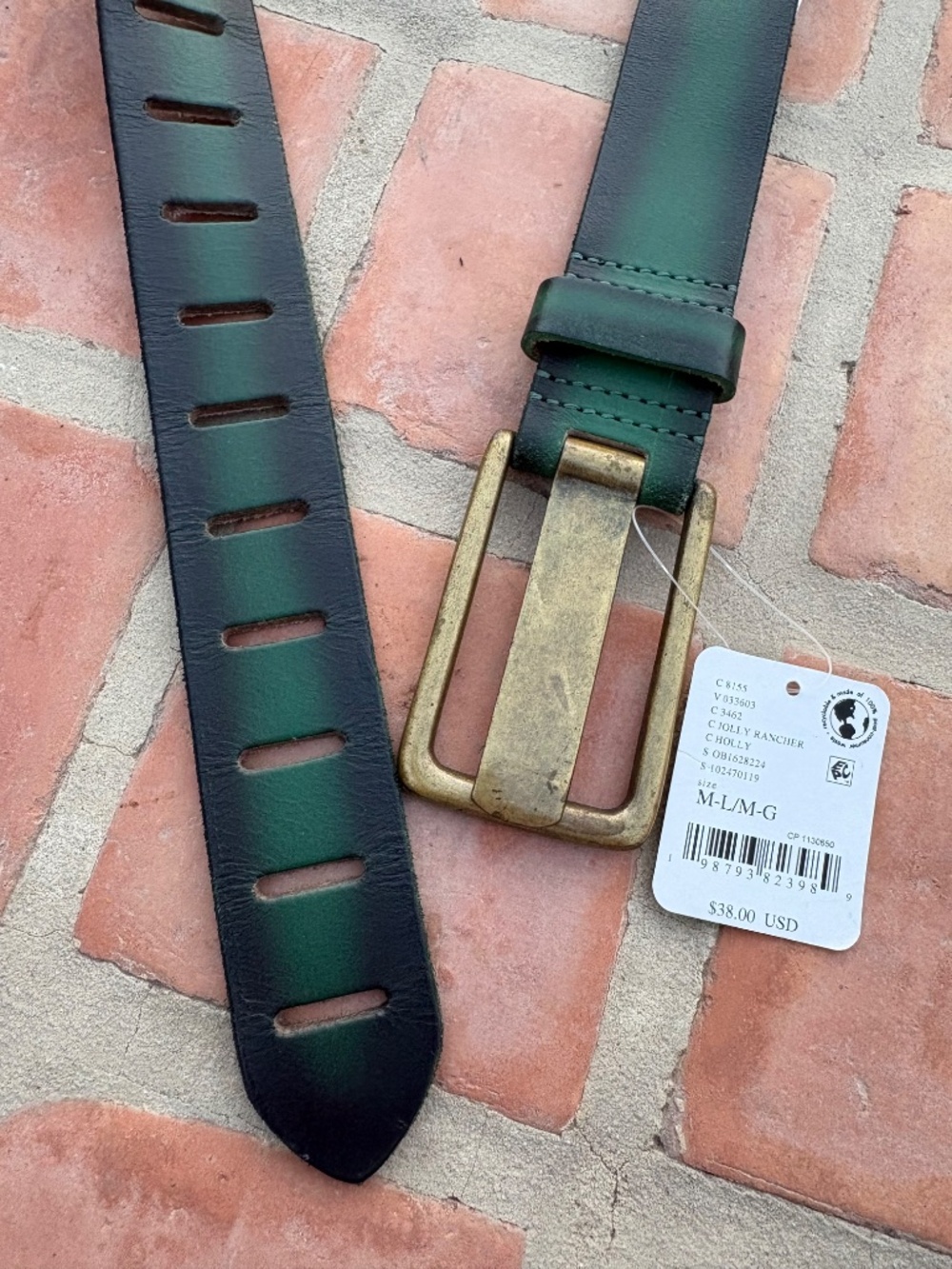 We The Free People Jona Belt Jolly Rancher Size M/L $38 - Picture 4 of 4